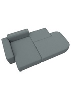 Диван угловой «Лига – 065», ППУ, механизм еврокнижка, угол левый, цвет серый  (артикул 10998833)  большой выбор товаров оптом и в розницу по низким ценам с доставкой