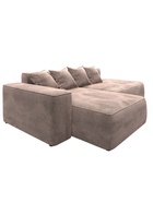 Диван угловой «Лига – 065», ППУ, механизм еврокнижка, угол левый, цвет бежевый  (артикул 10998834)  большой выбор товаров оптом и в розницу по низким ценам с доставкой