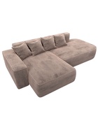 Диван угловой «Лига – 065», ППУ, механизм еврокнижка, угол левый, цвет бежевый  (артикул 10998834)  большой выбор товаров оптом и в розницу по низким ценам с доставкой