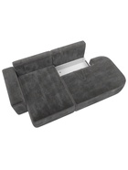 Диван угловой «Лига – 065», ППУ, механизм еврокнижка, угол левый, цвет серый  (артикул 10998835)  большой выбор товаров оптом и в розницу по низким ценам с доставкой