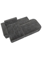 Диван угловой «Лига – 065», ППУ, механизм еврокнижка, угол левый, цвет серый  (артикул 10998835)  большой выбор товаров оптом и в розницу по низким ценам с доставкой