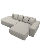 Диван угловой «Лига – 065», ППУ, механизм еврокнижка, угол правый, цвет бежевый  (артикул 10998837)  большой выбор товаров оптом и в розницу по низким ценам с доставкой