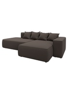 Диван угловой «Лига – 065», ППУ, механизм еврокнижка, угол правый, цвет коричневый  (артикул 10998838)  большой выбор товаров оптом и в розницу по низким ценам с доставкой