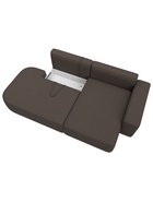 Диван угловой «Лига – 065», ППУ, механизм еврокнижка, угол правый, цвет коричневый  (артикул 10998838)  большой выбор товаров оптом и в розницу по низким ценам с доставкой