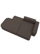 Диван угловой «Лига – 065», ППУ, механизм еврокнижка, угол правый, цвет коричневый  (артикул 10998838)  большой выбор товаров оптом и в розницу по низким ценам с доставкой