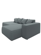 Диван угловой «Лига – 065», ППУ, механизм еврокнижка, угол правый, цвет серый  (артикул 10998839)  большой выбор товаров оптом и в розницу по низким ценам с доставкой