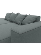 Диван угловой «Лига – 065», ППУ, механизм еврокнижка, угол правый, цвет серый  (артикул 10998839)  большой выбор товаров оптом и в розницу по низким ценам с доставкой