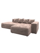 Диван угловой «Лига – 065», ППУ, механизм еврокнижка, угол правый, цвет бежевый  (артикул 10998841)  большой выбор товаров оптом и в розницу по низким ценам с доставкой