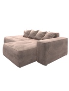 Диван угловой «Лига – 065», ППУ, механизм еврокнижка, угол правый, цвет бежевый  (артикул 10998841)  большой выбор товаров оптом и в розницу по низким ценам с доставкой