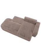 Диван угловой «Лига – 065», ППУ, механизм еврокнижка, угол правый, цвет бежевый  (артикул 10998841)  большой выбор товаров оптом и в розницу по низким ценам с доставкой