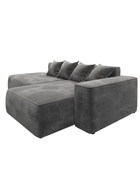 Диван угловой «Лига – 065», ППУ, механизм еврокнижка, угол правый, цвет серый  (артикул 10998842)  большой выбор товаров оптом и в розницу по низким ценам с доставкой