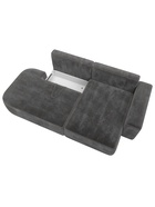 Диван угловой «Лига – 065», ППУ, механизм еврокнижка, угол правый, цвет серый  (артикул 10998842)  большой выбор товаров оптом и в розницу по низким ценам с доставкой