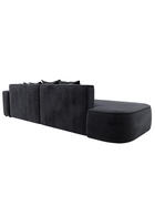 Диван угловой «Лига – 065», ППУ, механизм еврокнижка, угол правый, цвет темно-серый  (артикул 10998843)  большой выбор товаров оптом и в розницу по низким ценам с доставкой