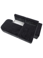 Диван угловой «Лига – 065», ППУ, механизм еврокнижка, угол правый, цвет темно-серый  (артикул 10998843)  большой выбор товаров оптом и в розницу по низким ценам с доставкой