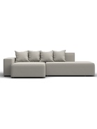 Диван угловой «Лига – 079», ППУ, механизм еврокнижка, угол левый, цвет бежевый  (артикул 10998844)  большой выбор товаров оптом и в розницу по низким ценам с доставкой