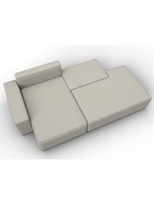 Диван угловой «Лига – 079», ППУ, механизм еврокнижка, угол левый, цвет бежевый  (артикул 10998844)  большой выбор товаров оптом и в розницу по низким ценам с доставкой