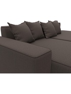 Диван угловой «Лига – 079», ППУ, механизм еврокнижка, угол левый, цвет коричневый  (артикул 10998845)  большой выбор товаров оптом и в розницу по низким ценам с доставкой