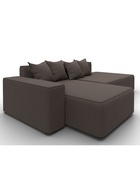 Диван угловой «Лига – 079», ППУ, механизм еврокнижка, угол левый, цвет коричневый  (артикул 10998845)  большой выбор товаров оптом и в розницу по низким ценам с доставкой