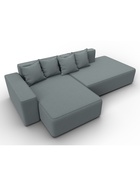 Диван угловой «Лига – 079», ППУ, механизм еврокнижка, угол левый, цвет серый  (артикул 10998846)  большой выбор товаров оптом и в розницу по низким ценам с доставкой