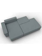 Диван угловой «Лига – 079», ППУ, механизм еврокнижка, угол левый, цвет серый  (артикул 10998846)  большой выбор товаров оптом и в розницу по низким ценам с доставкой