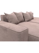 Диван угловой «Лига – 079», ППУ, механизм еврокнижка, угол левый, цвет бежевый  (артикул 10998847)  большой выбор товаров оптом и в розницу по низким ценам с доставкой