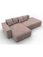 Диван угловой «Лига – 079», ППУ, механизм еврокнижка, угол левый, цвет бежевый  (артикул 10998847)  большой выбор товаров оптом и в розницу по низким ценам с доставкой