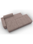 Диван угловой «Лига – 079», ППУ, механизм еврокнижка, угол левый, цвет бежевый  (артикул 10998847)  большой выбор товаров оптом и в розницу по низким ценам с доставкой