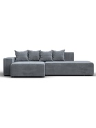 Диван угловой «Лига – 079», ППУ, механизм еврокнижка, угол левый, цвет серый  (артикул 10998848)  большой выбор товаров оптом и в розницу по низким ценам с доставкой