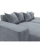 Диван угловой «Лига – 079», ППУ, механизм еврокнижка, угол левый, цвет серый  (артикул 10998848)  большой выбор товаров оптом и в розницу по низким ценам с доставкой