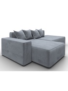 Диван угловой «Лига – 079», ППУ, механизм еврокнижка, угол левый, цвет серый  (артикул 10998848)  большой выбор товаров оптом и в розницу по низким ценам с доставкой