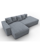 Диван угловой «Лига – 079», ППУ, механизм еврокнижка, угол левый, цвет серый  (артикул 10998848)  большой выбор товаров оптом и в розницу по низким ценам с доставкой