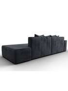 Диван угловой «Лига – 079», ППУ, механизм еврокнижка, угол левый, цвет темно-серый  (артикул 10998849)  большой выбор товаров оптом и в розницу по низким ценам с доставкой