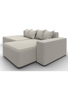 Диван угловой «Лига – 079», ППУ, механизм еврокнижка, угол правый, цвет бежевый  (артикул 10998851)  большой выбор товаров оптом и в розницу по низким ценам с доставкой