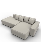 Диван угловой «Лига – 079», ППУ, механизм еврокнижка, угол правый, цвет бежевый  (артикул 10998851)  большой выбор товаров оптом и в розницу по низким ценам с доставкой