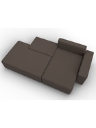 Диван угловой «Лига – 079», ППУ, механизм еврокнижка, угол правый, цвет коричневый  (артикул 10998852)  большой выбор товаров оптом и в розницу по низким ценам с доставкой