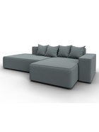 Диван угловой «Лига – 079», ППУ, механизм еврокнижка, угол правый, цвет серый  (артикул 10998853)  большой выбор товаров оптом и в розницу по низким ценам с доставкой