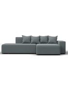 Диван угловой «Лига – 079», ППУ, механизм еврокнижка, угол правый, цвет серый  (артикул 10998853)  большой выбор товаров оптом и в розницу по низким ценам с доставкой