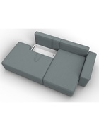 Диван угловой «Лига – 079», ППУ, механизм еврокнижка, угол правый, цвет серый  (артикул 10998853)  большой выбор товаров оптом и в розницу по низким ценам с доставкой