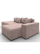 Диван угловой «Лига – 079», ППУ, механизм еврокнижка, угол правый, цвет бежевый  (артикул 10998854)  большой выбор товаров оптом и в розницу по низким ценам с доставкой