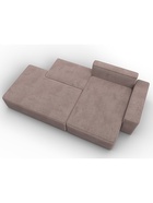 Диван угловой «Лига – 079», ППУ, механизм еврокнижка, угол правый, цвет бежевый  (артикул 10998854)  большой выбор товаров оптом и в розницу по низким ценам с доставкой