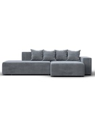 Диван угловой «Лига – 079», ППУ, механизм еврокнижка, угол правый, цвет серый  (артикул 10998855)  большой выбор товаров оптом и в розницу по низким ценам с доставкой