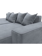 Диван угловой «Лига – 079», ППУ, механизм еврокнижка, угол правый, цвет серый  (артикул 10998855)  большой выбор товаров оптом и в розницу по низким ценам с доставкой