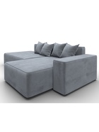 Диван угловой «Лига – 079», ППУ, механизм еврокнижка, угол правый, цвет серый  (артикул 10998855)  большой выбор товаров оптом и в розницу по низким ценам с доставкой