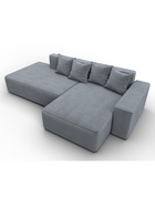 Диван угловой «Лига – 079», ППУ, механизм еврокнижка, угол правый, цвет серый  (артикул 10998855)  большой выбор товаров оптом и в розницу по низким ценам с доставкой