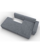 Диван угловой «Лига – 079», ППУ, механизм еврокнижка, угол правый, цвет серый  (артикул 10998855)  большой выбор товаров оптом и в розницу по низким ценам с доставкой