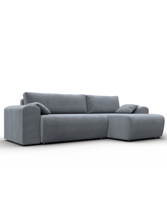 Диван угловой «Лига - 099», ППУ, механизм еврокнижка, угол универсальный, цвет серый - Фото 1