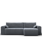 Диван угловой «Лига – 099», ППУ, механизм еврокнижка, угол универсальный, цвет серый  (артикул 10998858)  большой выбор товаров оптом и в розницу по низким ценам с доставкой