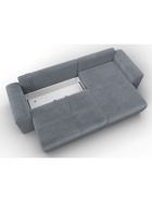 Диван угловой «Лига – 099», ППУ, механизм еврокнижка, угол универсальный, цвет серый  (артикул 10998858)  большой выбор товаров оптом и в розницу по низким ценам с доставкой