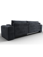 Диван угловой «Лига – 099», ППУ, механизм еврокнижка, угол универсальный, цвет темно-серый  (артикул 10998859)  большой выбор товаров оптом и в розницу по низким ценам с доставкой