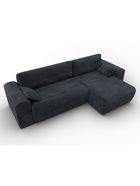 Диван угловой «Лига – 099», ППУ, механизм еврокнижка, угол универсальный, цвет темно-серый  (артикул 10998859)  большой выбор товаров оптом и в розницу по низким ценам с доставкой